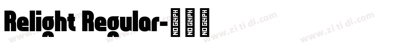 Relight Regular字体转换